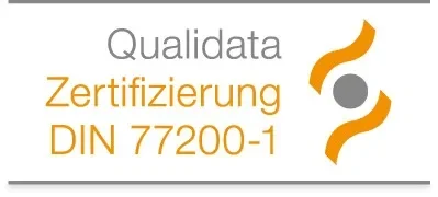 Qualidata Zertifizierung DIN 77200-1